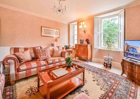 The living room at The Town House at Muntham, Torquay