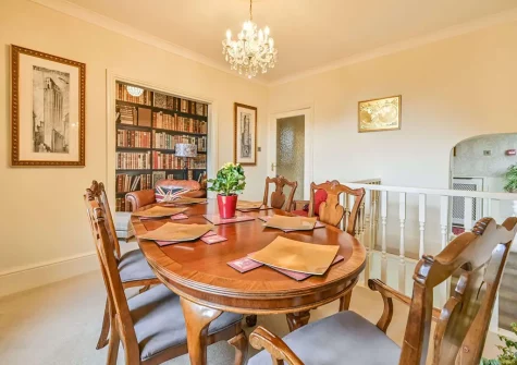 The dining room at The Town House at Muntham, Torquay