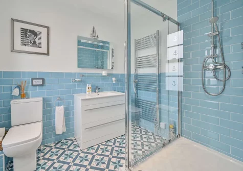 Bedroom #1 en-suite shower room at The Town House at Muntham, Torquay