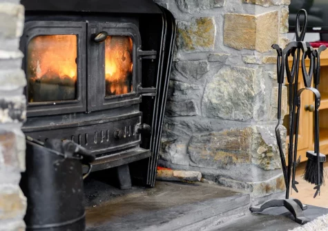 The living area at The Trappings, Langtree