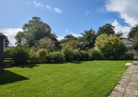 The enclosed garden at The Trappings, Langtree