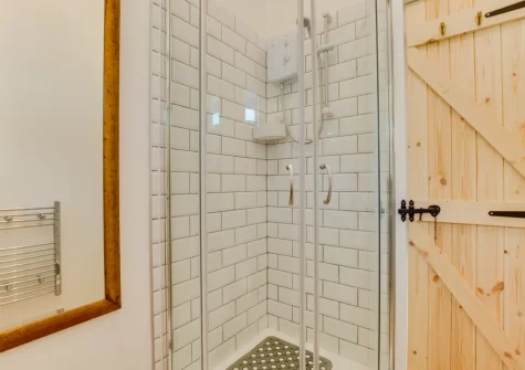 The shower room at The Trefanny Inn, Trefanny Hill
