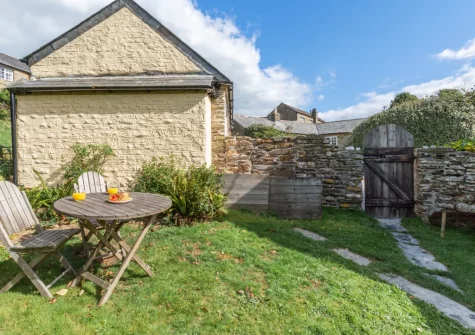 The enclosed garden at The Trefanny Inn, Trefanny Hill