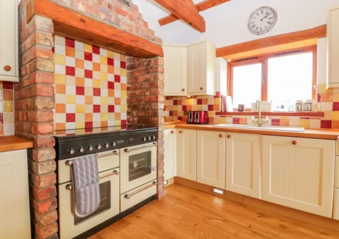The kitchen at The Wagon House, Tresmeer
