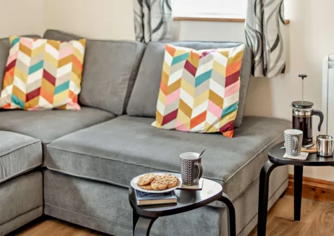 The living area at The Wash House, Cannalidgey Farm, St Issey