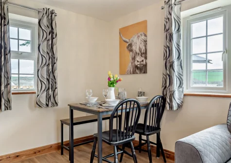 The dining area at The Wash House, Cannalidgey Farm, St Issey