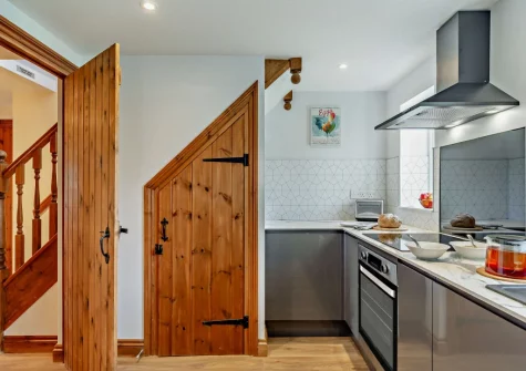 The kitchen at The Wash House, Cannalidgey Farm, St Issey