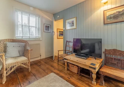 The living room at The Watch House, Coverack