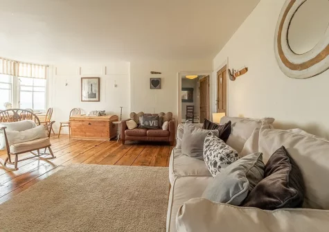 The living room at The Watch House, Coverack