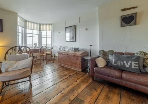 The living room at The Watch House, Coverack