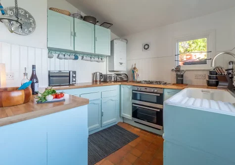 The kitchen at The Watch House, Coverack