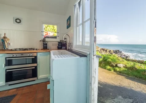 The kitchen at The Watch House, Coverack