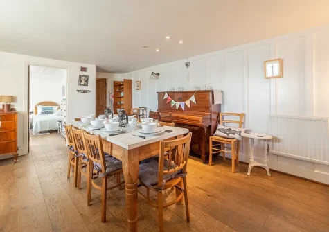 The dining room at The Watch House, Coverack