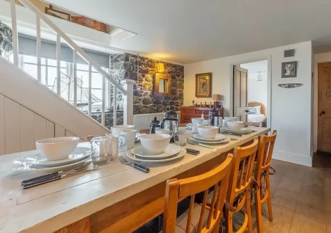 The dining room at The Watch House, Coverack