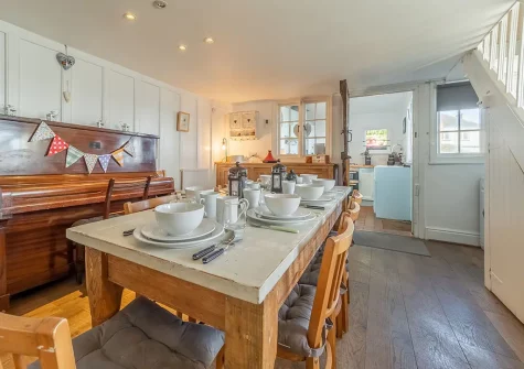 The dining room at The Watch House, Coverack