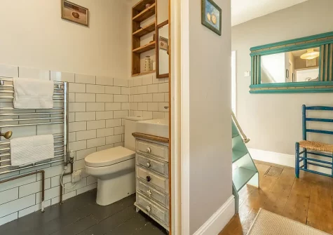 The shower room at The Watch House, Coverack