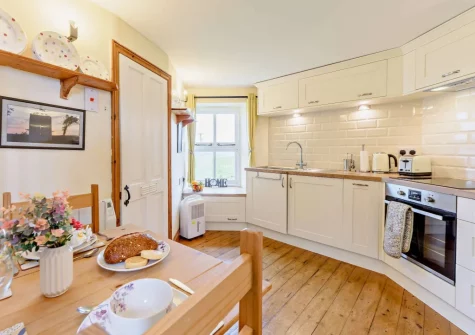 The kitchen & dining area at The Watchtower, Bickington