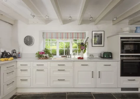 The kitchen at The Watermill, Withiel