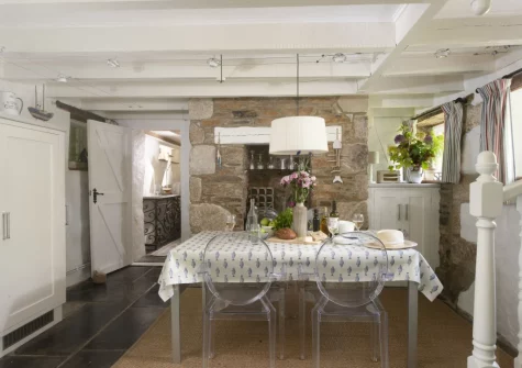The dining area at The Watermill, Withiel