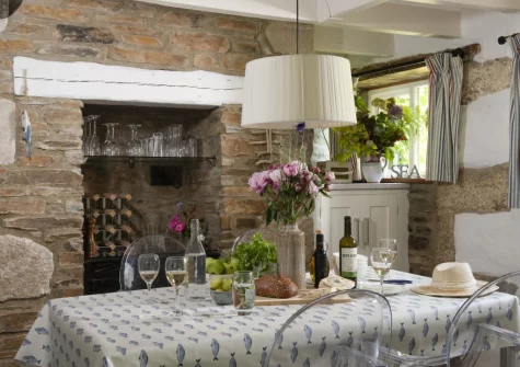 The dining area at The Watermill, Withiel