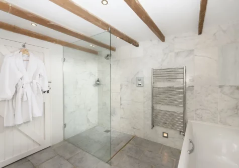 The bathroom at The Watermill, Withiel