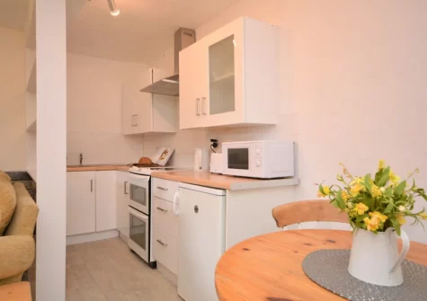 The kitchen & dining area at The West Wing, Morwenstow