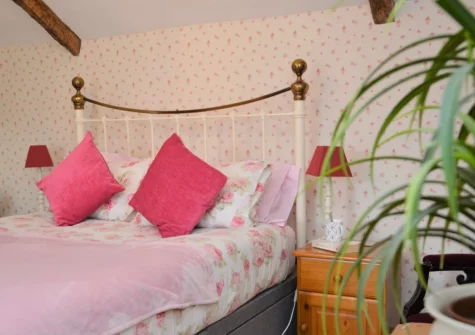 The bedroom at The West Wing, Morwenstow