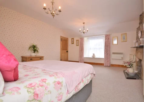 The bedroom at The West Wing, Morwenstow