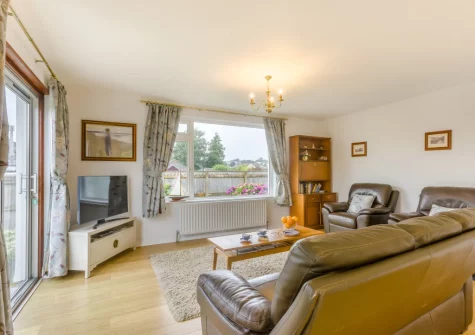 The living area at The Willows, South Molton