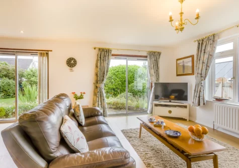 The living area at The Willows, South Molton