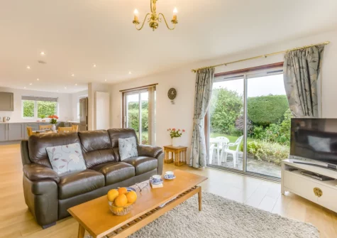 The living area at The Willows, South Molton