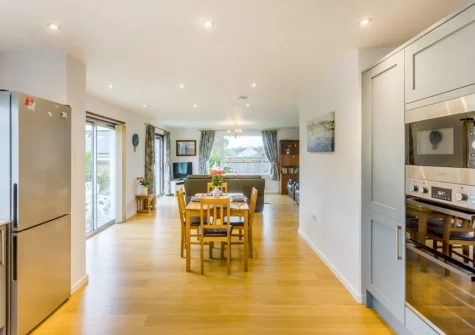 The kitchen & dining area at The Willows, South Molton