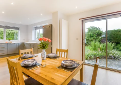 The dining area at The Willows, South Molton