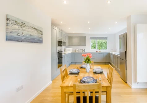 The dining area at The Willows, South Molton