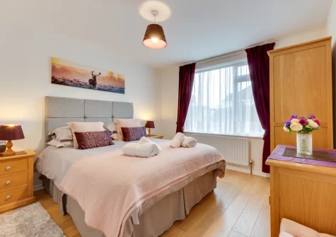 Bedroom #1 at The Willows, South Molton