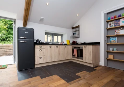 The kitchen at The Workshop, High Bickington