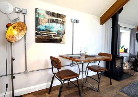 The dining area at The Workshop, High Bickington