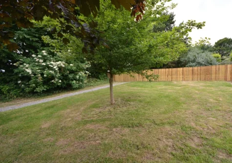 The enclosed garden at The Workshop, High Bickington