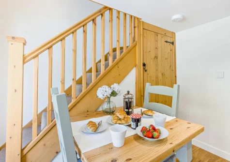 The dining area at The Wren, Higher Clovelly