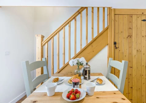 The dining area at The Wren, Higher Clovelly