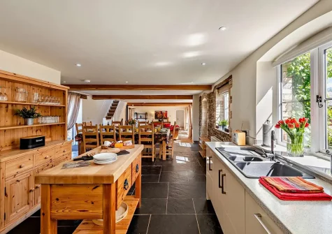 The kitchen at Thornewidger Barn, Stibb Cross