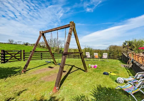 The garden has plenty of space for children to enjoy playing games