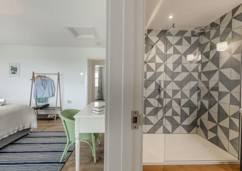 Bedroom #2 & en-suite shower room at Three Corners Barn, Greencliff Farm, Abbotsham