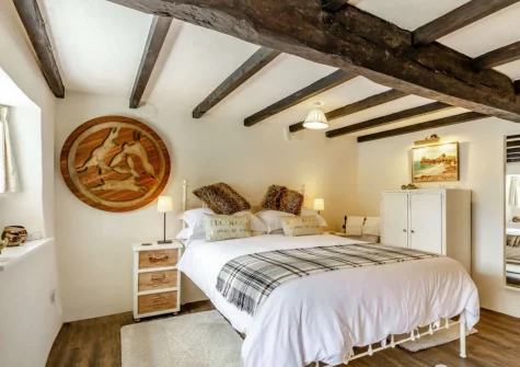 Bedroom #1 at Three Hares Cottage, Throwleigh