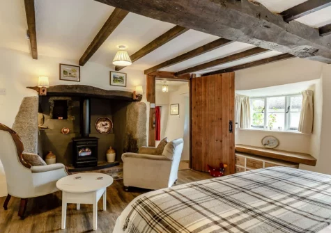 Bedroom #1 at Three Hares Cottage, Throwleigh