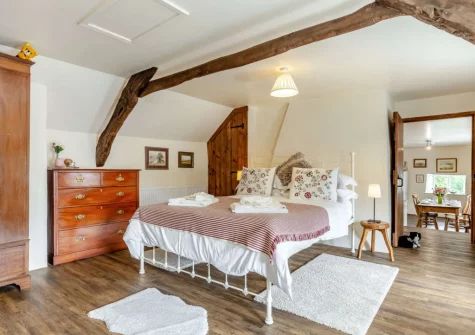 Bedroom #2 at Three Hares Cottage, Throwleigh