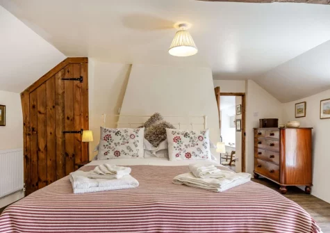 Bedroom #2 at Three Hares Cottage, Throwleigh
