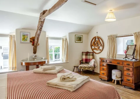 Bedroom #2 at Three Hares Cottage, Throwleigh