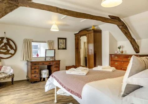 Bedroom #2 at Three Hares Cottage, Throwleigh
