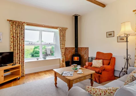 The living area at Threshers Barn, East Anstey